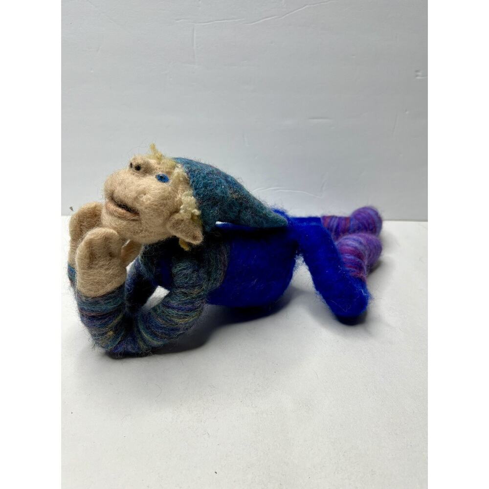 Wool Felted Elf Figure